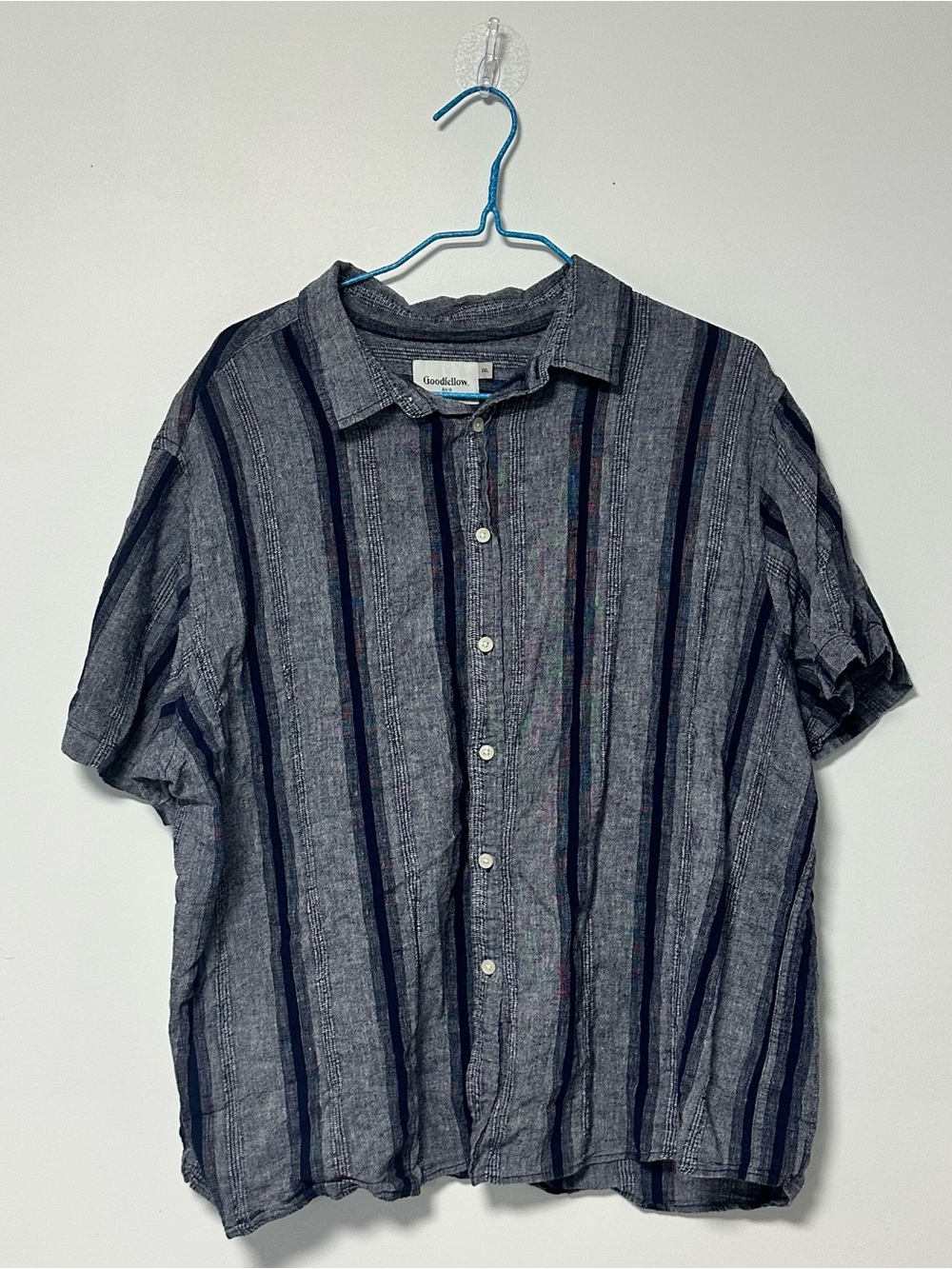 Goodfellow & Co Striped Button-Up Shirt – Men's XXL – Short Sleeve